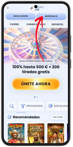 Haz clic en Registrarse